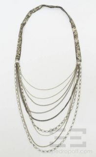 chan luu pale gold sequined multistrand necklace