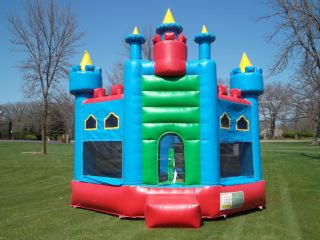 Commercial 100% PVC Inflatable Castle Bounce House Moonwalk Premium 