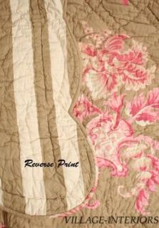 Chandler Collection Venetian Rose Floral Quilt Throw