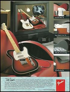 The 1995 Fender Tele Telecaster Custom Guitar Ad 8x11 Advertisement 