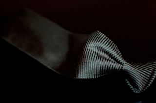 Holliday & Brown Davide Cenci Dark Green Solid Horizontal Rib Silk Tie 