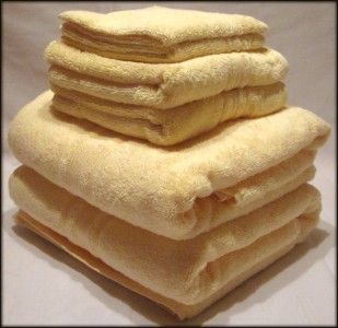 Luxury 6pc Towel Set by Charisma   100% Hygro Cotton   Yellow