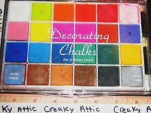 Decorating Chalks 24 Colors Craft Rubber Stamp Cards
