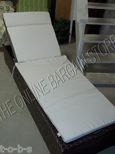 Frontgate Outdoor Chaise Lounge Chair Cushion Sunbrella Balencia 
