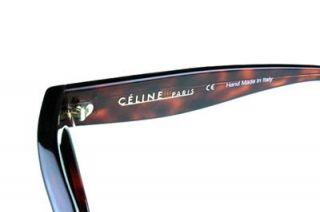 New Celine Audrey Sunglasses SC1732 Havana 9XWP Polarized Green 