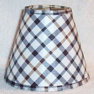New Country Plaid Mini Chandelier Lamp Shade