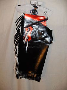 New 19 Youth Rodeo Chaps Naughahide 2 Color Red Black