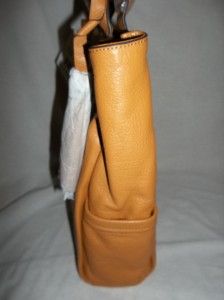 Makowsky Charisse Large Leather Tote Shopper Handbag Caramel $258 