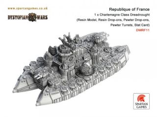 Charlemagne Dreadnought Republique of France Dystopian Wars RF11