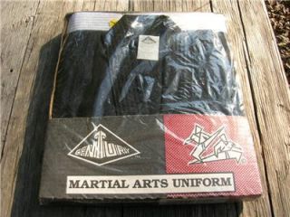 Kids Childs 8 Martial Arts Size 1 Karate Uniform Black Shirt & White 