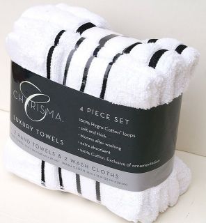 NEW Charisma Luxury Hand Wash Soft Thick Towel (4pc Set) 100% Hygro 