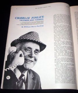 Charlie Finley 1975 Oakland Athletics Triumph and Turmoil Feature AS 