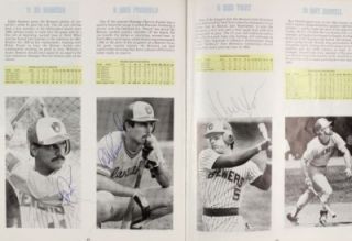 1983 1982 Milwaukee Brewers 25 Signed Team Yearbook Molitor Fingers 