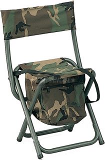Woodland Camouflage Military Deluxe Quiet Folding Chair