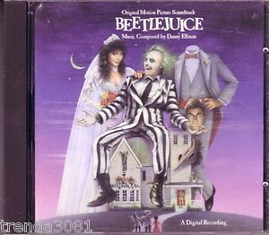 Beetlejuice Original Soundtrack CD Danny Elfman Michael Keaton Geffen 