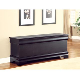 Louis Philippe Style Cedar Chest Black from Brookstone