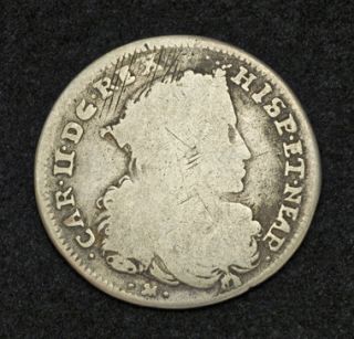1692, Naples & Sicily, Charles II of Spain. Silver Tari (20 Grana 
