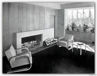 1942 Design of Modern Interiors Eames Neutra Saarinen Noguchi Baldwin 