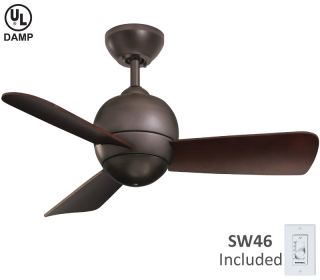   CF130ORB Tilo Bronze Outdoor or Indoor Modern Ceiling Fan