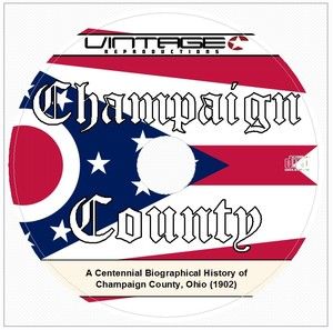1902 Champaign County Ohio Family History Genealogy Bio