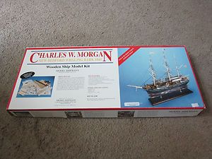 Charles W. Morgan New Bedford Whaling Model Ship, New In Box
