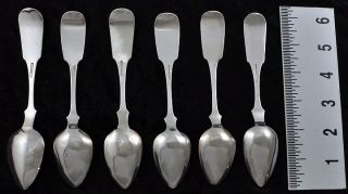   Southern American Coin Silver s Roberts Spoons Pre Civil War
