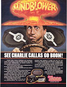   Print Ad 1979 TENNA CAR SPEAKERS MINDBLOWER See Charlie Callas Go Boom