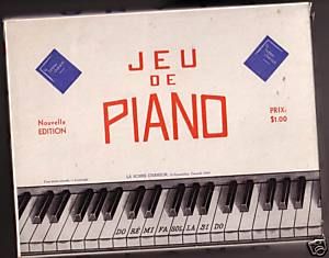 Jeu de Piano La Bonne Chanson 1944 Tres rare