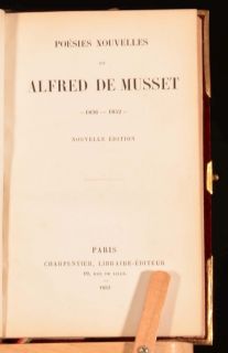 de musset 1852 paris charpentier 7 by 4 5 298pp