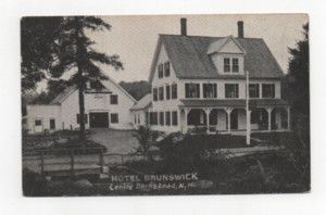 1910 Postcard Hotel Brunswick Center Barnstead NH