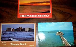 OLD Virginia Postcards, Beach, Chesapeake Bay Bridge +