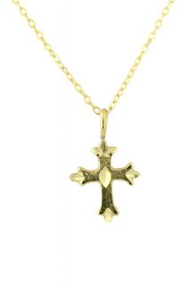 Charlene K Cross Pendant Necklace 14 K Gold Vermeil