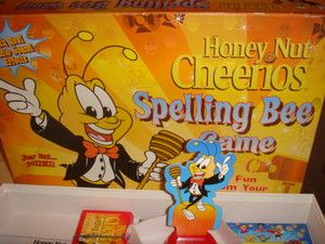 Honey Nut Cheerios Spelling Bee Family Trivia Knowledge Board Game 