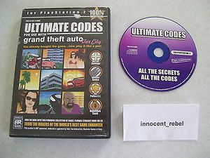   CODES for GRAND THEFT AUTO VICE CITY Playstation 2 + Case Rare PS2