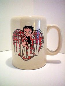 1993 Betty Boop Mug UNLV Las Vegas Heavy Ceramic