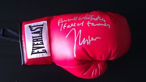 Julio Cesar Chavez Pernell Whitaker Signed Glove RARE