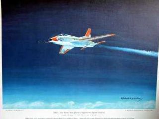 1950s Col Horace Hanes USAF Supersonic Record F100 Super Sabre