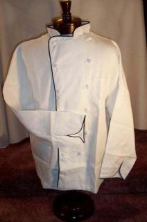 High Quality Monogram Executive Chef Coats 4 Styles