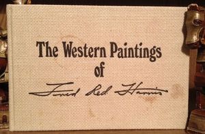 SIGNED Texas Artist Fred Red Harris Western Paintings Art Book 1st Ed 
