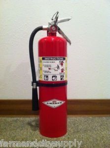 AMEREX ABC DRY CHEM 10LB FIRE EXTINGUISHER + WALL MOUNT NEW