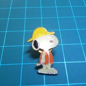 Charles M Schulz Museum Construction Snoopy Enamel Pin