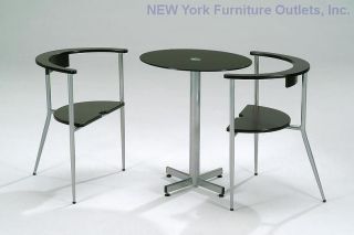 mini coffee shop table with two chairs cafe 98 black glass dining set 