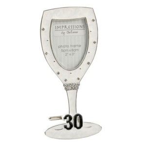 30th Birthday Champagne Glass Photo Frame 14620