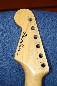 RARE Chandler Strat Style Electric Guitar Neck Maple Slab Luthier 