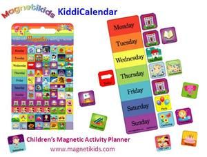 Magnetikids Kiddi Calendar Childrens Activity Planner Magnetic