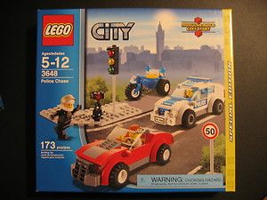 Lego City 3648 Police Chase NIB Spec Ed w 3 vehicles Minifigs Female 