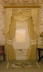 Dollhouse Cream Off White Silk Curtains Drapes 5017