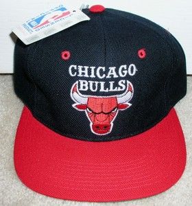 CHICAGO BULLS VINTAGE 1990s SNAPBACK HAT G CAP ARCH SCRIPT NBA NWT DS 