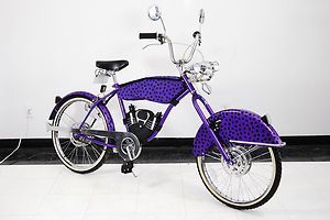 Cheetos Chester Cheetah Motorcycle Bike Chopper Cruiser Bicycle Purple 