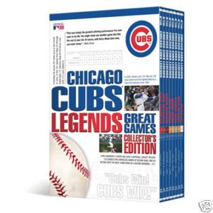 Chicago Cubs Legends Great Games New 8 Disc DVD Set 733961771077 